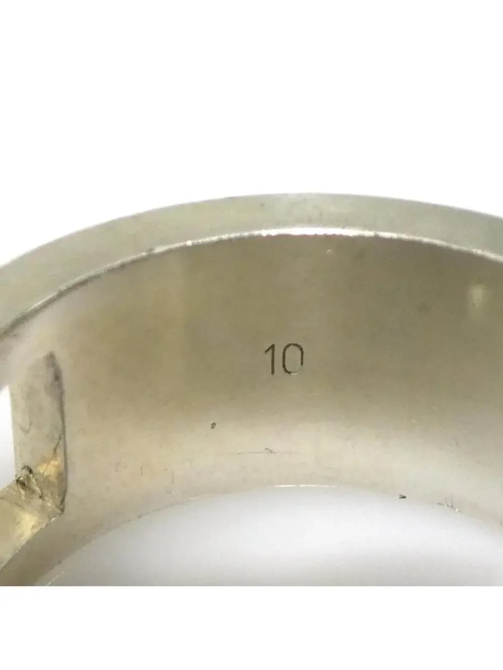 Auth Gucci G Logo Ring Silver - #302836G94B